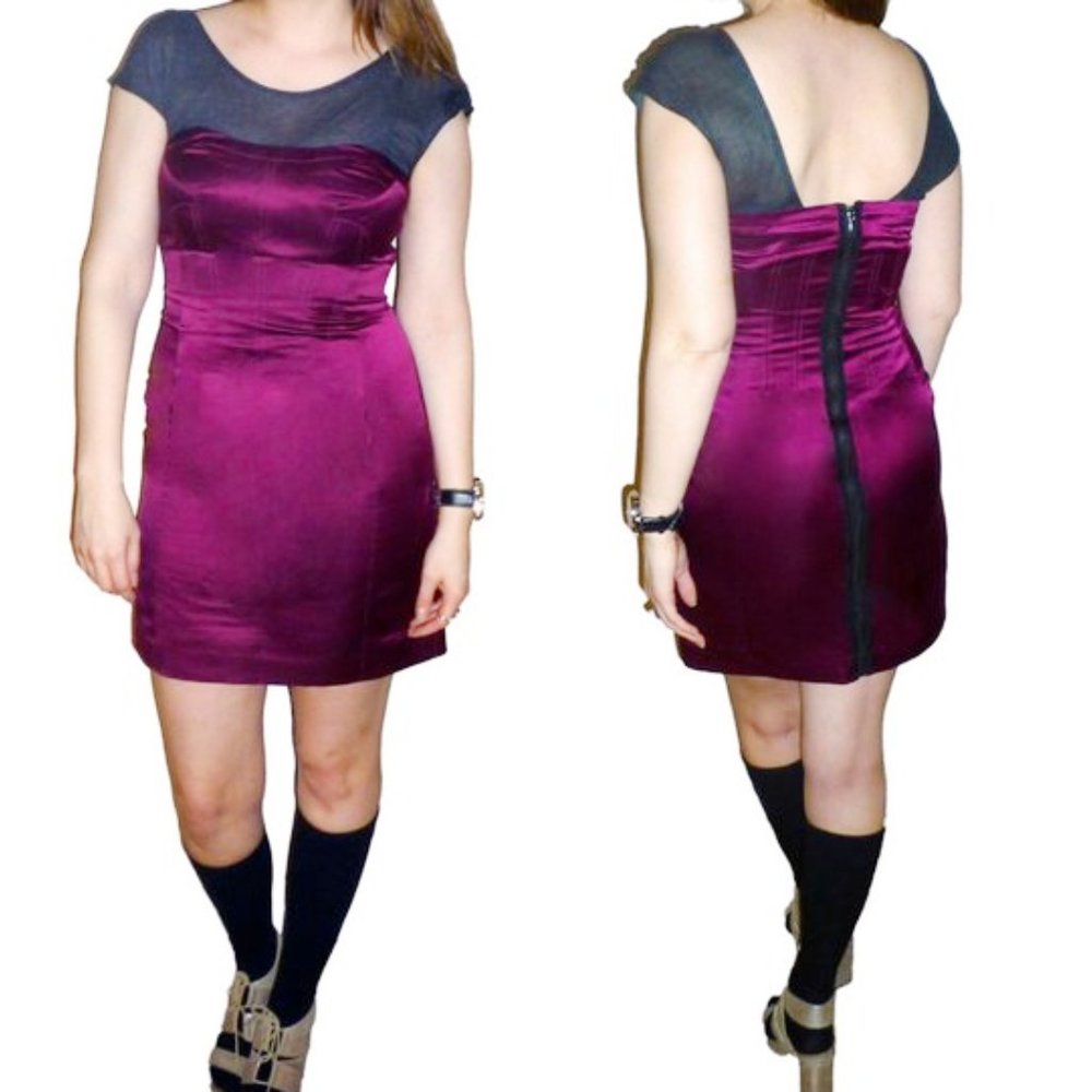 Tory Burch Purple Corset Dress | Polt | NWT | Size 2